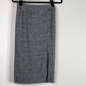New Waverleigh Pencil High Slit Ribbed Knit Skirt Women's Size Large